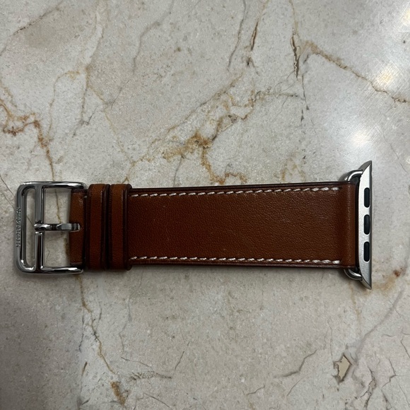 Hermès Brown Leather Watch Band - Picture 3 of 5